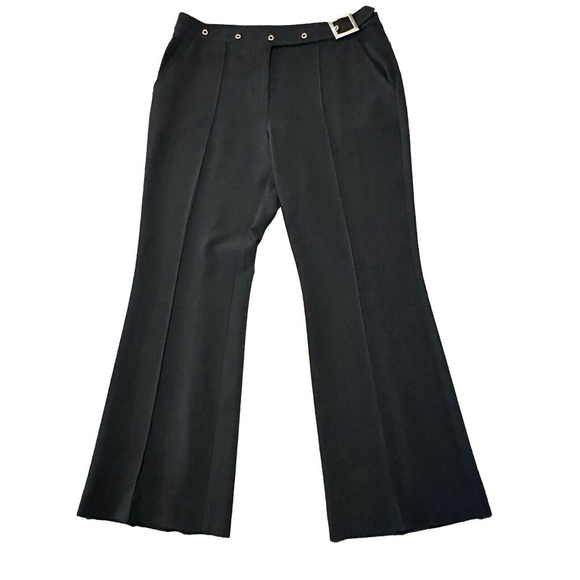 St. John Black Wide-Leg Pants - Picture 4 of 13